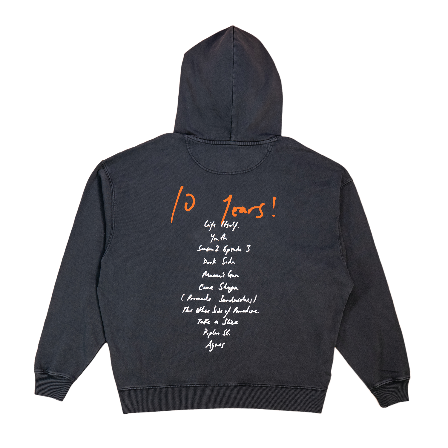 How To Be A Human Being Black Hoodie Back