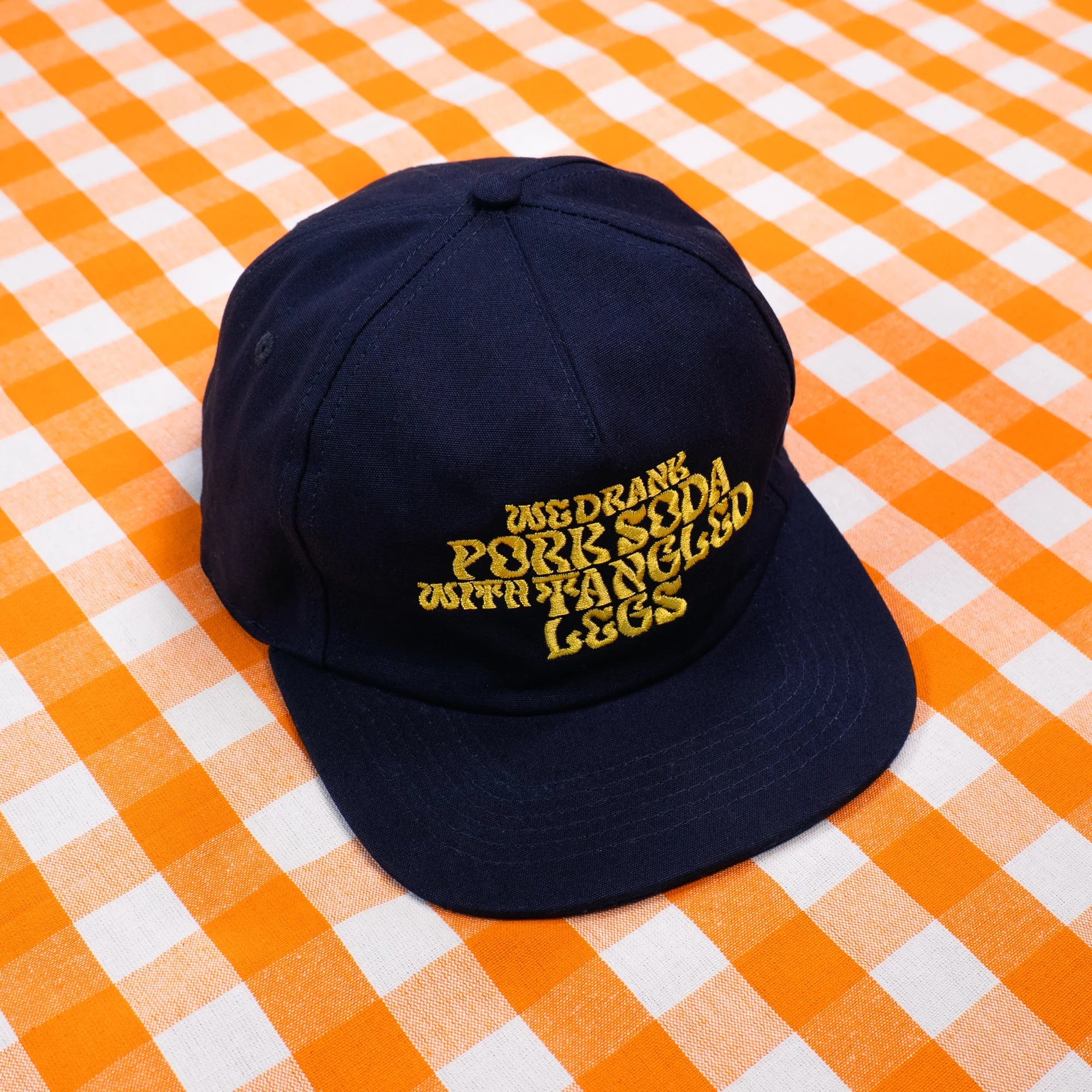 Pork Soda Navy Cap on background