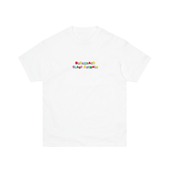 DREAMLAND EMBROIDERED TEXT TEE (WHITE)
